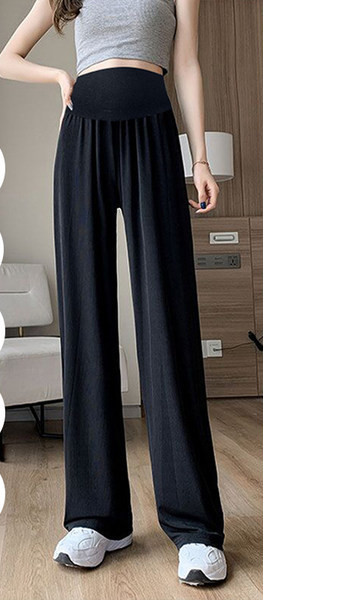 Γυναικείο παντελόνι εγκυμοσύνης με φαρδύ πόδι