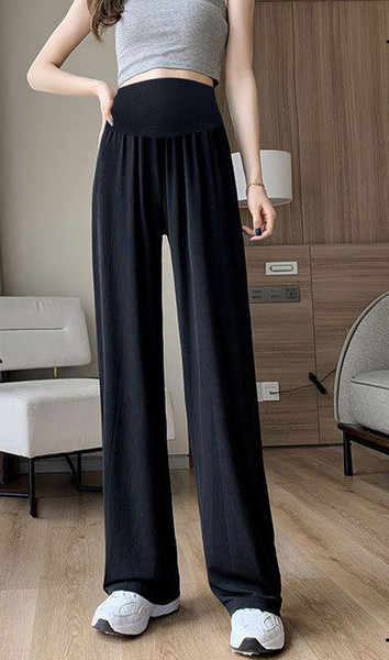 Γυναικείο παντελόνι εγκυμοσύνης με φαρδύ πόδι