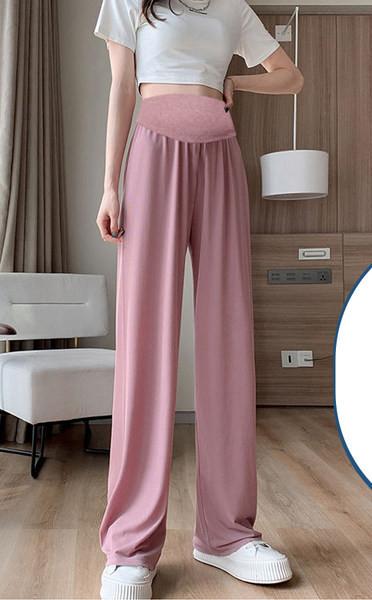 Γυναικείο παντελόνι εγκυμοσύνης με φαρδύ πόδι