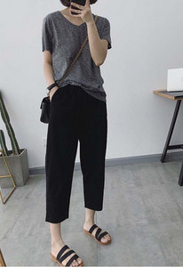 Pantaloni curați - pentru femeile însărcinate cu talie înaltă