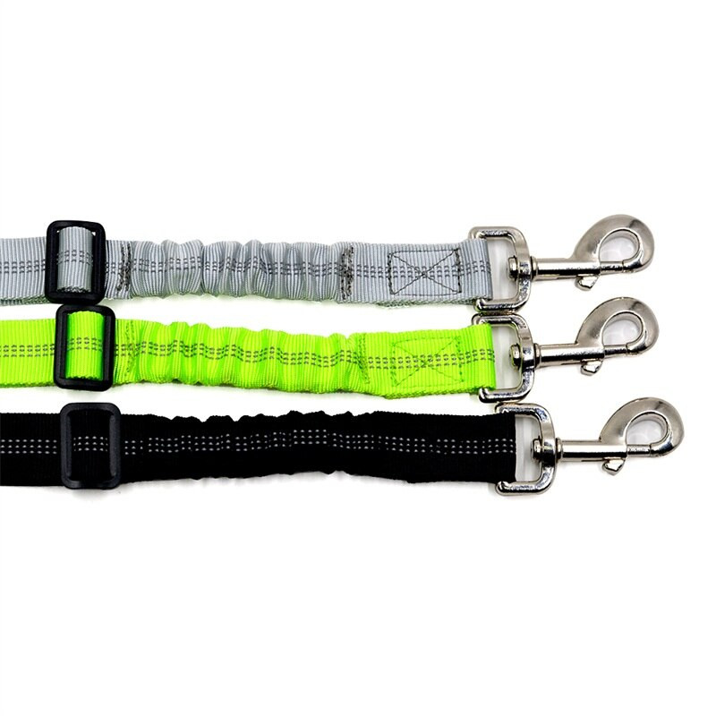 Ελαστική νάιλον ζώνη αυτοκινήτου σκύλου 3 χρωμάτων Ρυθμιζόμενη εύκαμπτη ανακλαστική ζώνη ασφαλείας ταξιδιού για σκύλους Επέκταση ζώνης σκύλου