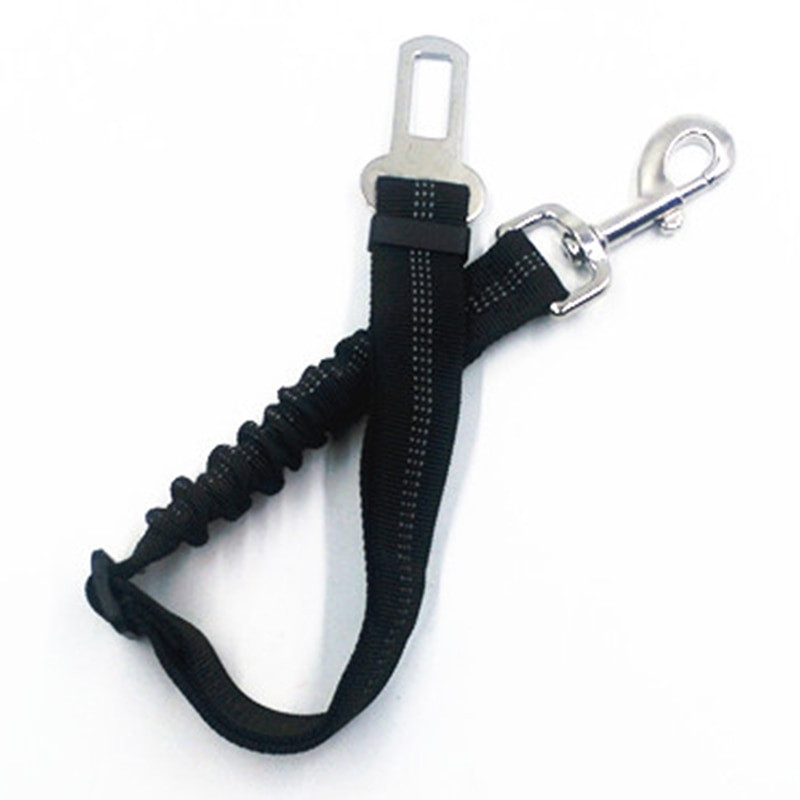 Ελαστική νάιλον ζώνη αυτοκινήτου σκύλου 3 χρωμάτων Ρυθμιζόμενη εύκαμπτη ανακλαστική ζώνη ασφαλείας ταξιδιού για σκύλους Επέκταση ζώνης σκύλου