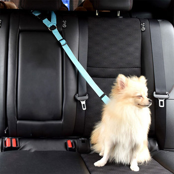 Регулируем предпазен колан за кола Продукти за домашни любимци Универсален практичен предпазен колан за кученца Щипка за пътуване Каишка Поводи Предпазен колан за кучета Каишка