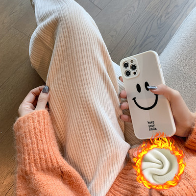 Ženske prugaste trudničke hlače sa ili bez podstava