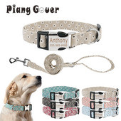 Povodci za kućne ljubimce Ogrlica Prilagođeni cvijet Prilagođena ogrlica za pse Povodac Oznaka ID Naziv Ogrlice za mačke za male srednje velike pse Pojas za hodanje
