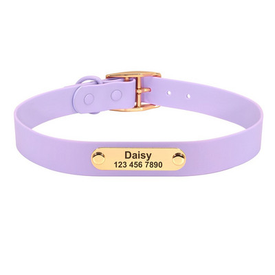 Προσαρμοσμένο χαραγμένο σετ λουριών γιακά σκύλου Αδιάβροχο PVC κολιέ για σκύλους Εξατομικευμένο κολάρο για κατοικίδια με αναγνωριστικό κατοικίδιου Μολύβδινο σχοινί για μικρά μεγάλα σκυλιά