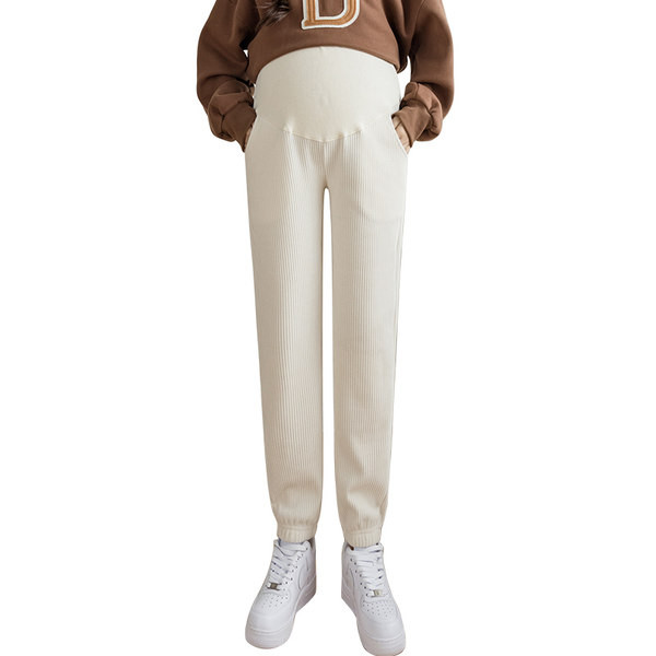 Naiste kahevärvilised vabaajapüksid rasedatele