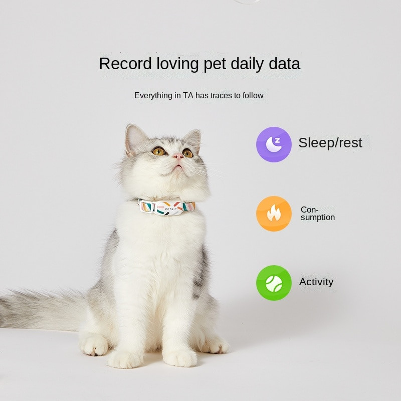 PETKIT Smart Pet GPS-jälgimisrihm veekindel reguleeritav Bluetooth-juhtimisrihm kassikoera une-spordi aktiivsuse tuvastamise kaelarihma jaoks