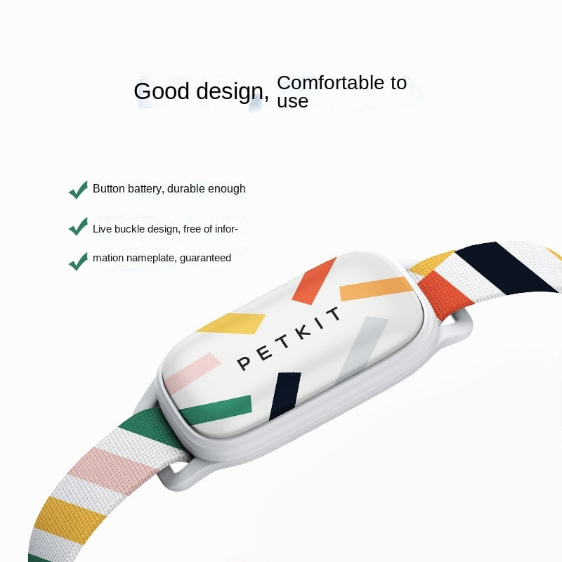 PETKIT Smart Pet GPS-jälgimisrihm veekindel reguleeritav Bluetooth-juhtimisrihm kassikoera une-spordi aktiivsuse tuvastamise kaelarihma jaoks
