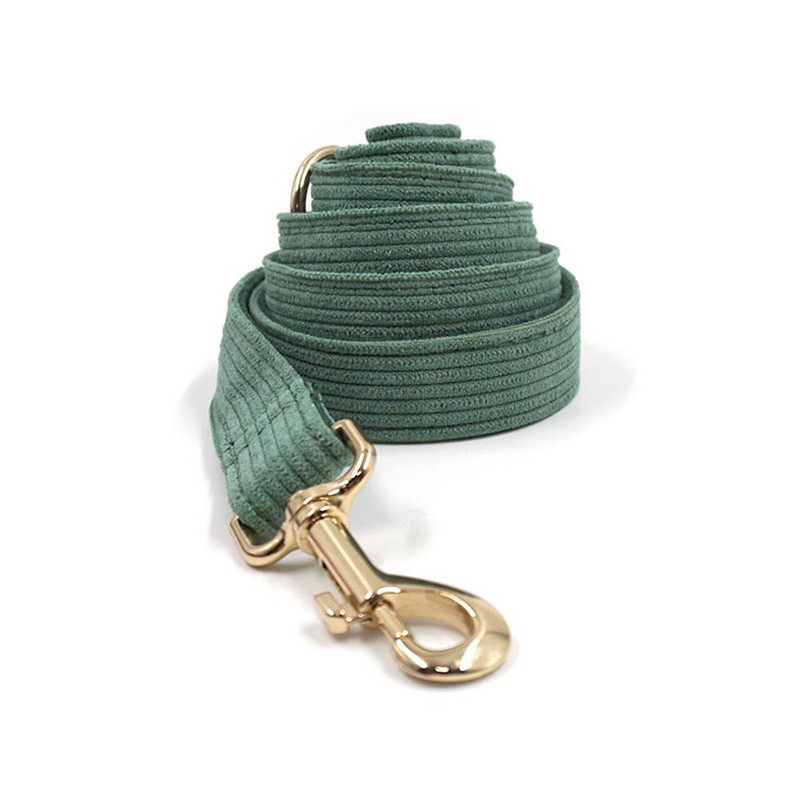 Personalizirana ogrlica za pse Prilagođena ogrlica za kućne ljubimce Besplatno graviranje identifikacijske oznake s imenom Dodatak za kućne ljubimce Tamnozelena debela vlakna Ogrlica za štene Set uzica