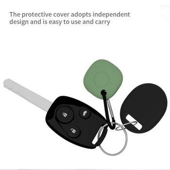 AirTags Protective Cover Силиконов защитен калъф за Apple Samsung AirTags Pet Locator Tracker Защитен капак на ръкава Ключодържател