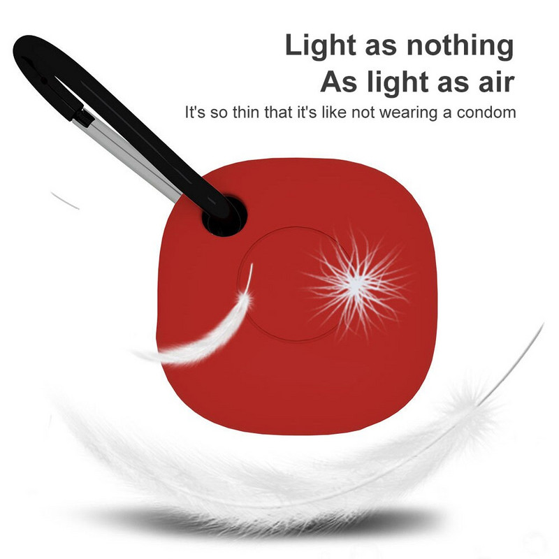 AirTags kaitsekattega silikoonist kaitseümbris Apple`i jaoks Samsung AirTags lemmikloomaotsija jälgija kaitsev varrukakaanega võtmehoidja