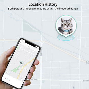 Αδιάβροχος εντοπιστής κατοικίδιων ζώων Bluetooth Anti-lost Collar Dog Cat Smart Tracker Ελαφρύς εντοπιστής εντοπισμού κατοικίδιων ζώων