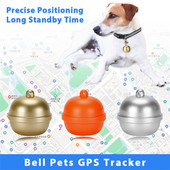 Localizator GPS cu clopoței inteligent pentru animale de companie Mini localizator Bluetooth impermeabil, anti-pierdere, IP67, guler electronic de poziționare a gardului, rezistent la apă