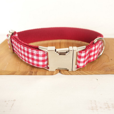 Personalizirana ogrlica za kućne ljubimce Škotski karirani štene Prilagođena ID oznaka s imenom mačke Podesive ogrlice Povodac Set uzica Besplatno graviranje Ogrlice za pse