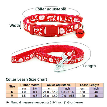 Ρυθμιζόμενο λουρί κολάρου γάτας σκύλου Ρυθμιζόμενο κολάρο κατοικίδιων ζώων με ανακλαστικό κουδούνι για μικρό σκύλο γάτας για υπαίθριο περπάτημα Poodle Terier