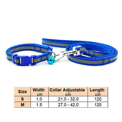 Povodac s ogrlicom za pse, mačke, podesivim ovratnikom za kućne ljubimce s reflektirajućim zvonom za mačku, malog psa za šetnju na otvorenom, terijer pudla