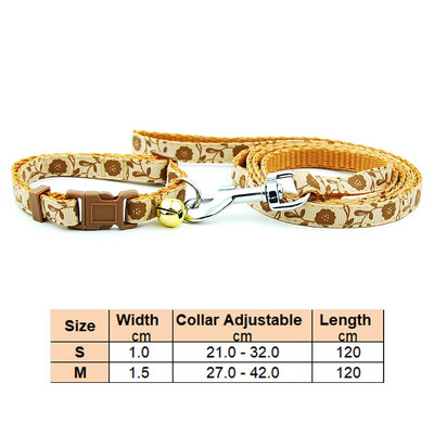 Povodac s ogrlicom za pse, mačke, podesivim ovratnikom za kućne ljubimce s reflektirajućim zvonom za mačku, malog psa za šetnju na otvorenom, terijer pudla