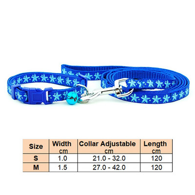 Povodac s ogrlicom za pse, mačke, podesivim ovratnikom za kućne ljubimce s reflektirajućim zvonom za mačku, malog psa za šetnju na otvorenom, terijer pudla