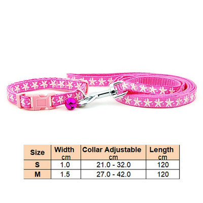 Povodac s ogrlicom za pse, mačke, podesivim ovratnikom za kućne ljubimce s reflektirajućim zvonom za mačku, malog psa za šetnju na otvorenom, terijer pudla