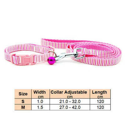 Povodac s ogrlicom za pse, mačke, podesivim ovratnikom za kućne ljubimce s reflektirajućim zvonom za mačku, malog psa za šetnju na otvorenom, terijer pudla