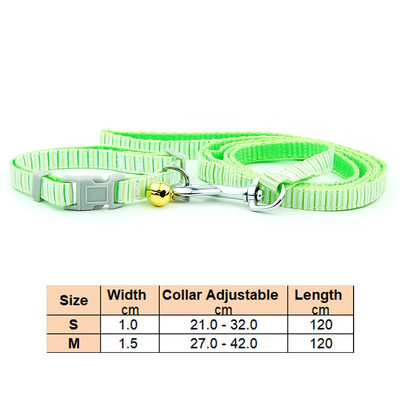 Povodac s ogrlicom za pse, mačke, podesivim ovratnikom za kućne ljubimce s reflektirajućim zvonom za mačku, malog psa za šetnju na otvorenom, terijer pudla