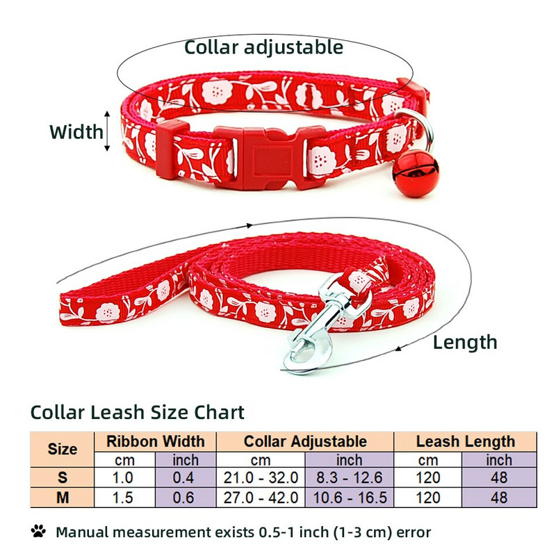 Povodac s ogrlicom za pse, mačke, podesivim ovratnikom za kućne ljubimce s reflektirajućim zvonom za mačku, malog psa za šetnju na otvorenom, terijer pudla