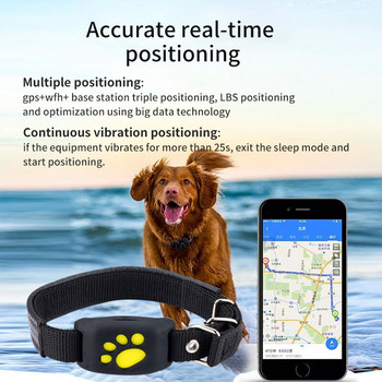 GPS Trackers Pet GPS Tracker Dog Cat Collar Αδιάβροχο GPS Λειτουργία επιστροφής κλήσης USB Φόρτιση GPS Trackers για Universal Dogs