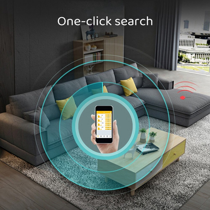 Mini GPS-jälgija võtmeotsija Nutikas kaotsiminekuvastane seadme jälgimissildid Võtmeotsija Alarm lemmikloomade koertele kassidele lastele rahakoti koti jälgija