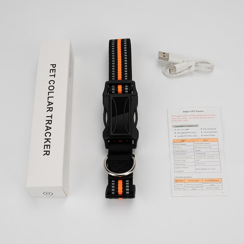 Smart Dog GPS Locator Pet Mini GPS-jälgija koos moodsa kaelarihmaga koerakassi reaalajas jälgimise vastase tasuta rakenduse platvormile