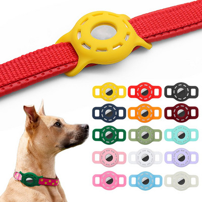 Dog Cat Collar GPS Finder Pets Anti-lost Locator Sleeve Air Tag Holder Tracker Protector Cover Airtag Protective Case