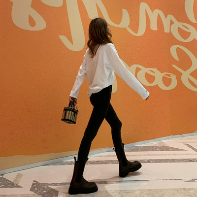 Γυναικείο casual ψηλόμεσο παντελόνι για εγκύους