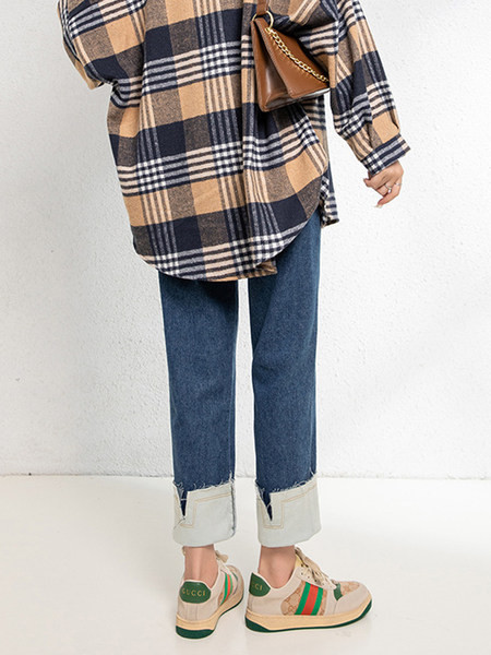 Blugi de maternitate, stilați, cu talie înaltă