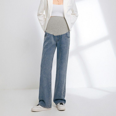 Γυναικείο casual παντελόνι για εγκύους - ψηλόμεσο