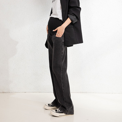 Γυναικείο casual παντελόνι για εγκύους - ψηλόμεσο