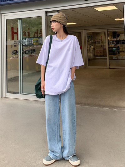 Γυναικείο casual παντελόνι για εγκύους - ψηλόμεσο