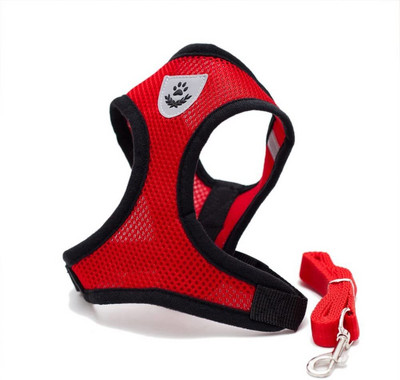 Регулируем колан, жилетка, повод за ходене, каишка с щипка за кученца, нашийник, полиестерна мрежа, колан за малки, средни котки, кучета