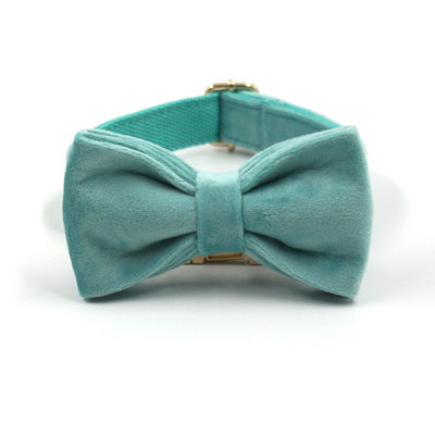 Ham Tiffany Blue pentru câine Design de lux, zgarda personalizată pentru câini, cu gravură gratuită, set de hamuri de catifea moale, reglabil, pentru animale de companie