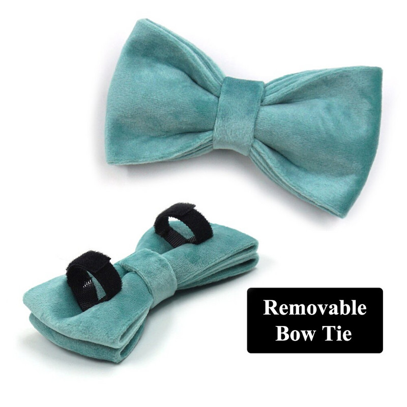 Ham Tiffany Blue pentru câine Design de lux, zgarda personalizată pentru câini, cu gravură gratuită, set de hamuri de catifea moale, reglabil, pentru animale de companie