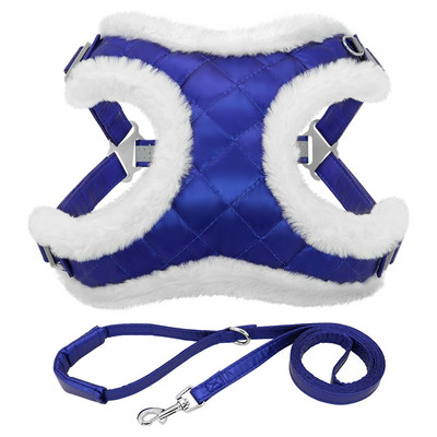 Talvine karvased väikese koera rakmed jalutusrihma komplekt, soe lemmiklooma rinnarihm, polsterdatud koera kassi sfinksi rakmete vest väikestele keskmistele koertele kassidele