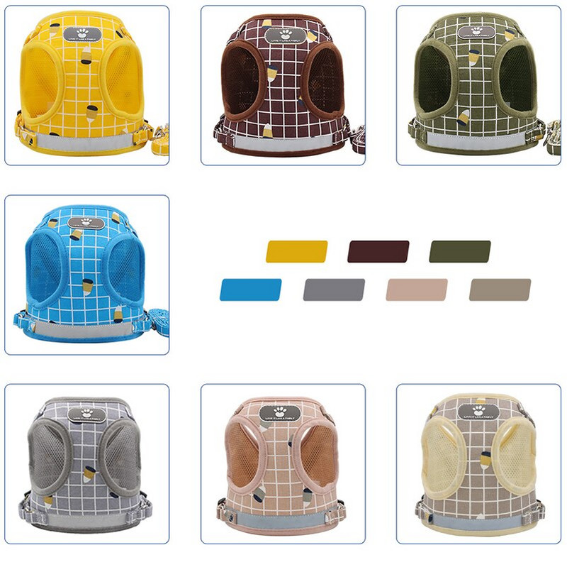 Nailonist kutsikarakmed Hingav koerarakmete vest helkurrihmaga väikestele koertele rinnarihm Prantsuse buldogi lemmiklooma kaelarihm