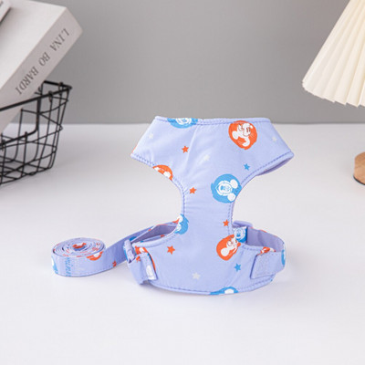 Ham pentru câini Disney, buldog francez, chihuahua, schnauzer, set de ham și lesă, ham reglabil pentru animale de companie, plimbări în aer liber