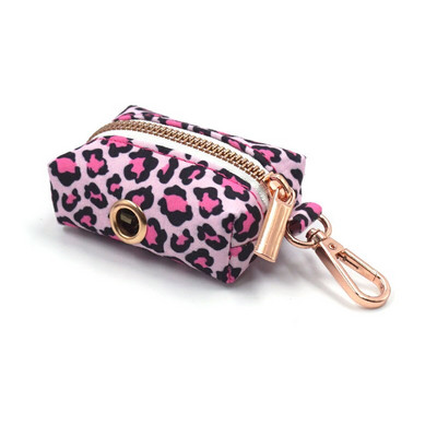 Ružičasti pojas za pse s leopardom za pse djevojčice Personalizirana ogrlica za kućne ljubimce s ugraviranim imenom i sigurnosnim metalnim kopčama Komplet pojaseva za pse s leptir mašnom