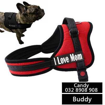 Hot Sale Large Dog Name Harness Medium Big Dogs Γιλέκο λουριά εξατομικευμένη ζώνη για κατοικίδια