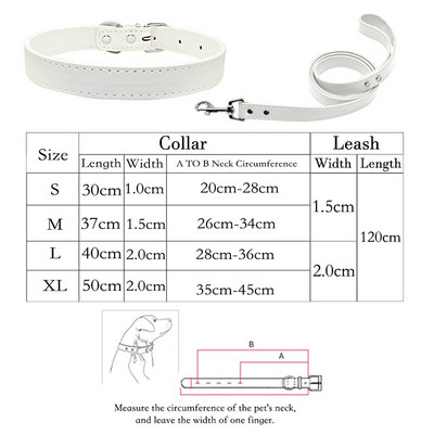 Set de lesă pentru zgarda de câine din piele moale PU, pentru pisică, buldog, labrador, cățeluș pentru animale de companie, pentru câini mici, mijlocii mari, set de lesă