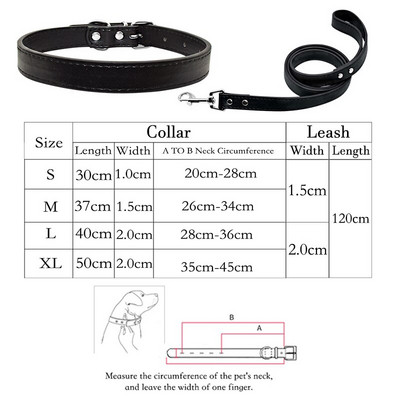 Set de lesă pentru zgarda de câine din piele moale PU, pentru pisică, buldog, labrador, cățeluș pentru animale de companie, pentru câini mici, mijlocii mari, set de lesă