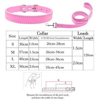 Set de lesă pentru zgarda de câine din piele moale PU, pentru pisică, buldog, labrador, cățeluș pentru animale de companie, pentru câini mici, mijlocii mari, set de lesă