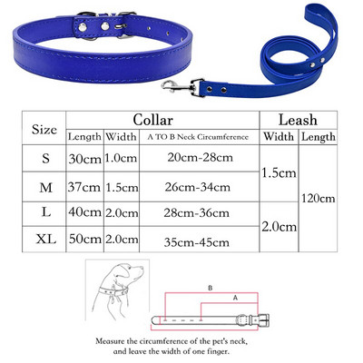 Set de lesă pentru zgarda de câine din piele moale PU, pentru pisică, buldog, labrador, cățeluș pentru animale de companie, pentru câini mici, mijlocii mari, set de lesă