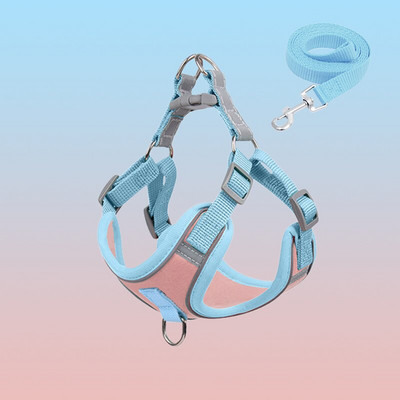 Λουρί σκύλου με σετ λουριών Ανακλαστικά περιλαίμια για τρέξιμο για σκύλους χωρίς τράβηγμα σε εξωτερικό χώρο Ταξίδι κατοικίδιο ζώο λουρί γιλέκο για μικρά σκυλιά