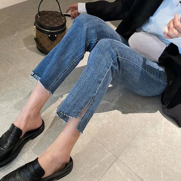 Dámske rifle pre tehotné ženy - s rozparkom